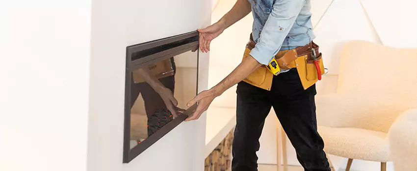 Metal Fireplace Installation in Manhattan, Kansas